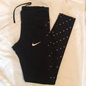 Nike Dri Fit high waist polka dot pants